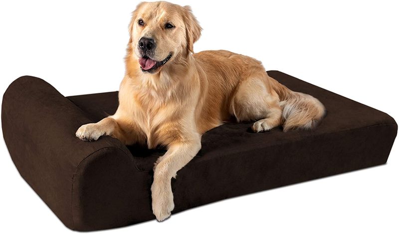 Photo 1 of Big Barker 7" Pillow Top Orthopedic Dog Bed for Large and Extra Large Breed Dogs (Headrest Edition)
