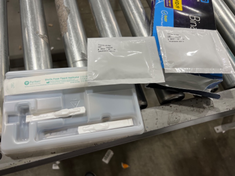 Photo 2 of BinaxNOW COVID-19 Antigen Self Test, COVID Test With 15-Minute Results Without Sending to a Lab, Easy to Use at Home, FDA Emergency Use Authorization, Blue, 2 Tests
