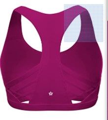 Photo 1 of Women's Sports Bras Medium Impact Cross Back Yoga Bra Tops Workout Apparel Strappy Fitness Crop Tank Racerback Bra, Small 