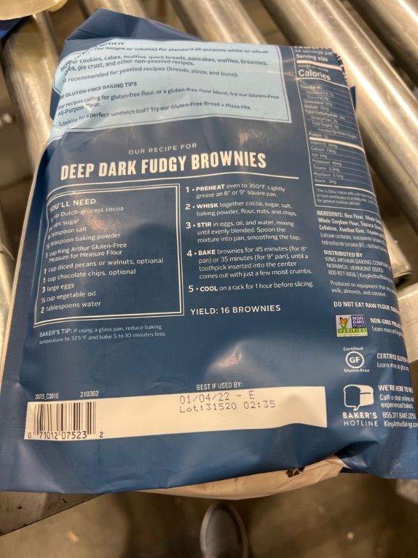 Photo 1 of King Arthur Measure for Measure Gluten-free Flour 5 lbs., 4 Pack
BEST BY: 01/04/2022