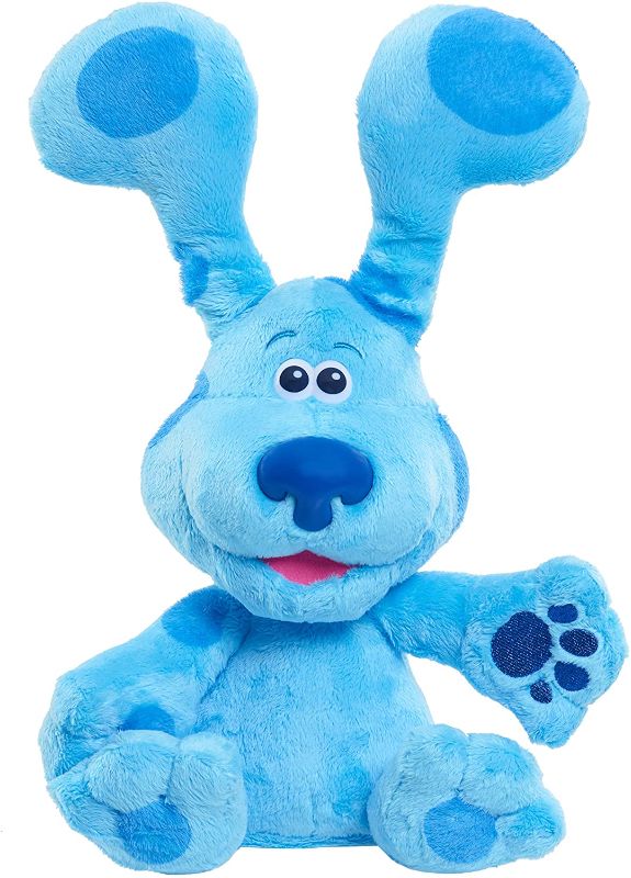 Photo 1 of Blue’s Clues & You! Peek-A-Blue, Interactive Barking Peek-A-Boo Stuffed Animal, Dog, by Just Play