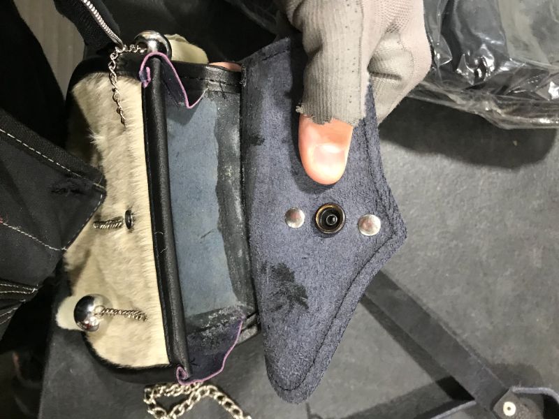 Photo 1 of Fur and Leather Small Wallet Purse