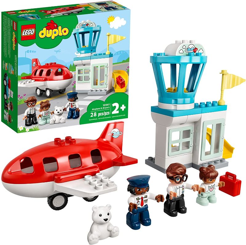 Photo 1 of LEGO DUPLO Town Airplane & Airport 10961 Building Toy; Imaginative Playset for Kids; Great, Fun Gift for Toddlers; New 2021 (28 Pieces)