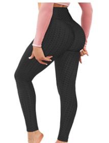 Photo 1 of AIMILIA Butt Lifting Anti Cellulite Leggings for Women High Waisted Yoga Pants Workout Tummy Control Sport Tights, XXL