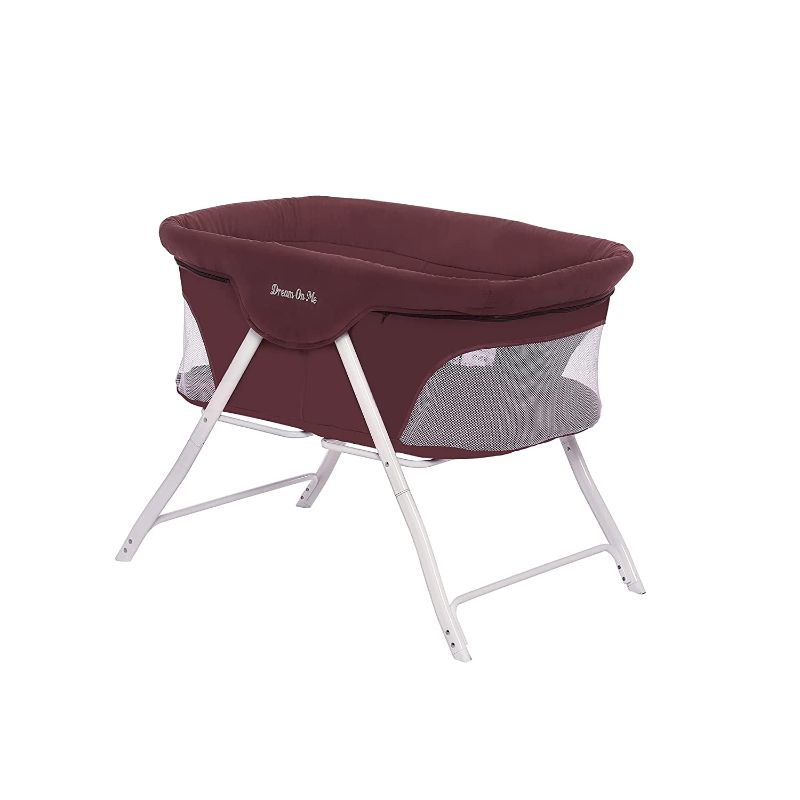 Photo 1 of Dream On Me, Traveler Portable Bassinet, Berry, 34x17.4x24.4 Inch (Pack of 1)