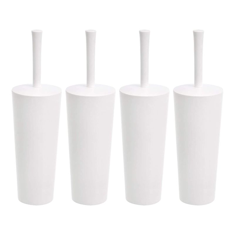 Photo 1 of AmazonCommercial Toilet Brush and Holder Set - 4-pack