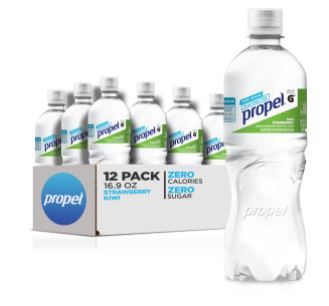 Photo 1 of (12 Bottles) Propel Flavored Water with Electrolytes, Kiwi Strawberry, 16.9 fl oz