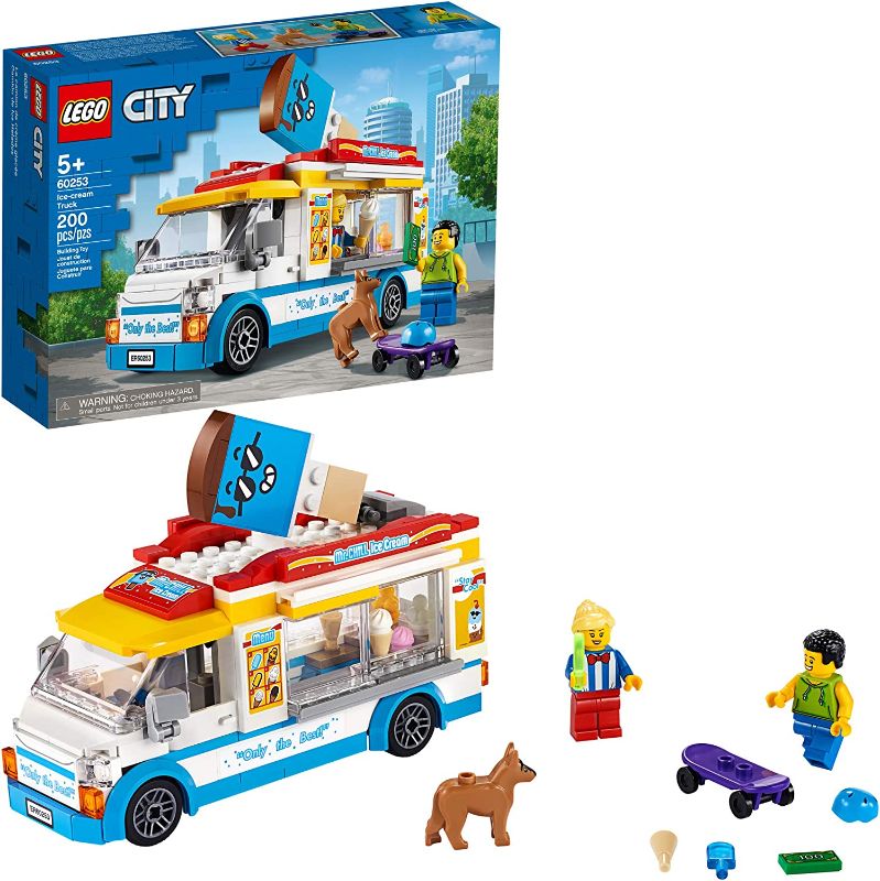 Photo 1 of LEGO City Ice-Cream Truck 60253, Cool Building Set for Kids (200 Pieces)