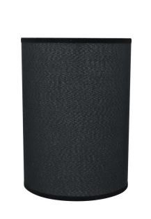 Photo 1 of 8 in. x 11 in. Black Hardback Drum/Cylinder Lamp Shade