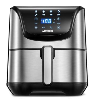 Photo 1 of AICOOK Air Fryer 5.8Qt, Dishwasher-Safe, 40 Recipe, Roasting, Baking, Grilling