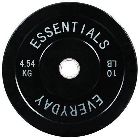Photo 1 of 2 OF THE Everyday Essentials Olympic Bumper Plate Weight Plate with Steel Hub, 10 Lbs
