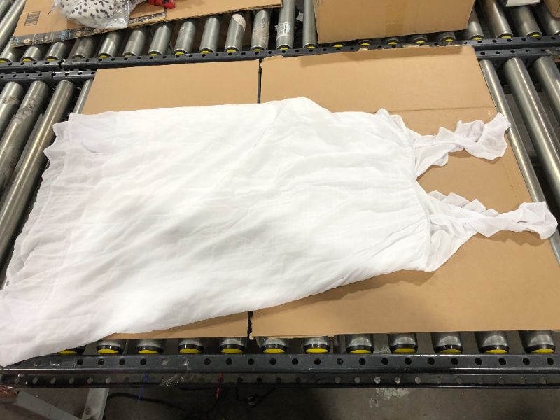 Photo 1 of Cupshe Haven White Ruffle Trim Dress Medium 

