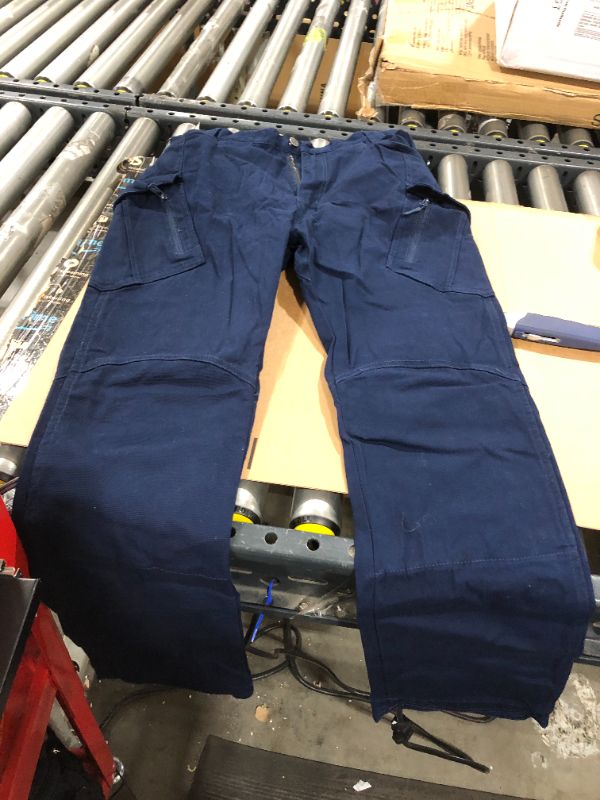 Photo 1 of 32 x 32 dark blue cargo jeans