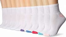 Photo 1 of Amazon Essentials Women's 10-Pack Cotton Lightly Cushioned Ankle Socks, size Large 8-12

