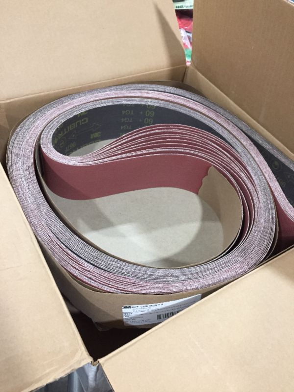 Photo 2 of 3M Cubitron II Cloth Belt 967F, 3" x 132" 60+ YF-Weight Full Flex (Pack of 25)
