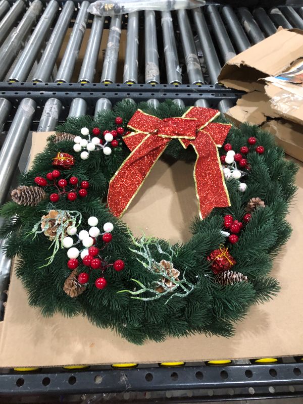 Photo 1 of 24 INCH CHRISTMAS WREATH 