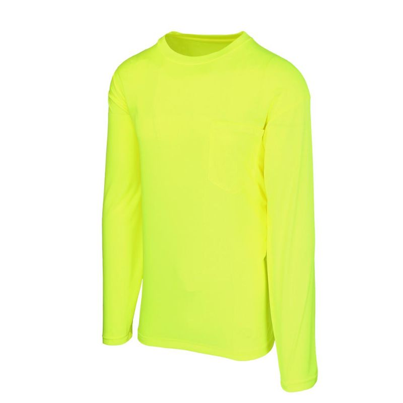 Photo 1 of MAXIMUM SAFETY Unisex Large Hi-Vis Yellow Long-Sleeve Safety Shirt, HI Vis Yellow
LARGE 