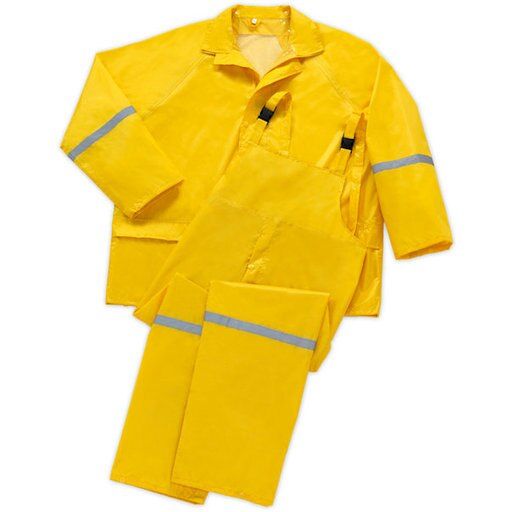 Photo 1 of 3-Piece Large Rain Suit, Yellow
