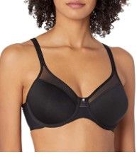 Photo 1 of Bali Women's One Smooth U Ultra Light Illusion Neckline Underwire Bra DF3439
SIZE 36C BLACK