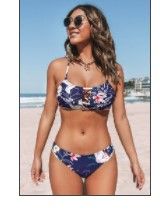 Photo 1 of CUPSHE FLORAL BLUE TWO PIECE
SIZE L