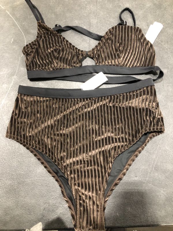 Photo 1 of Dark Brown Smocked Bikini
SIZE S