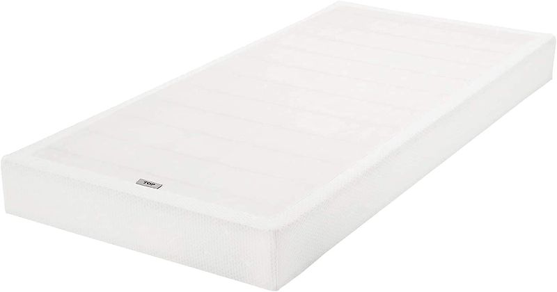 Photo 1 of Amazon Basics Smart Box Spring Bed Base, 9-Inch Mattress Foundation - Twin Size, Tool-Free Easy Assembly
