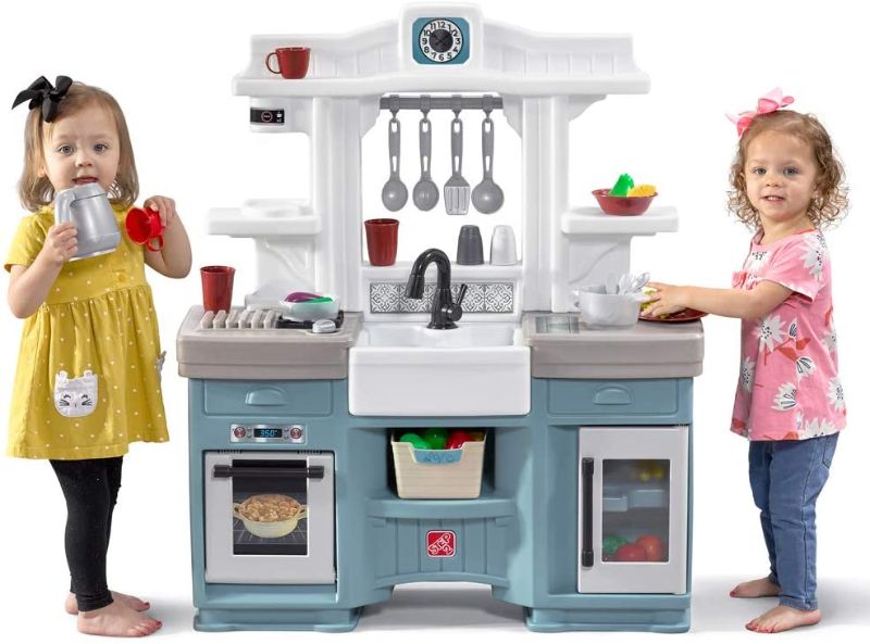 Photo 1 of Step2 Timeless Trends Kitchen | Kids Play Kitchen, Blue
