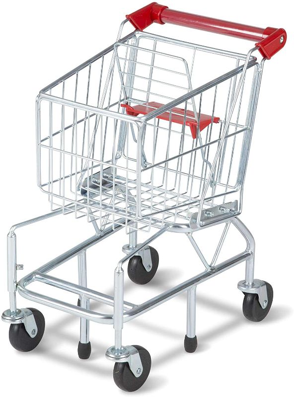 Photo 1 of Melissa & Doug Toy Shopping Cart With Sturdy Metal Frame
