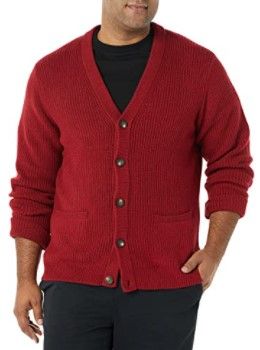 Photo 1 of Amazon Essentials Men's Long-Sleeve Soft Touch Cardigan Sweater
MEDIUM 