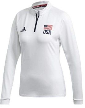 Photo 1 of adidas Women's USA Volleyball 1/4 Zip Tee
MEDIUM 