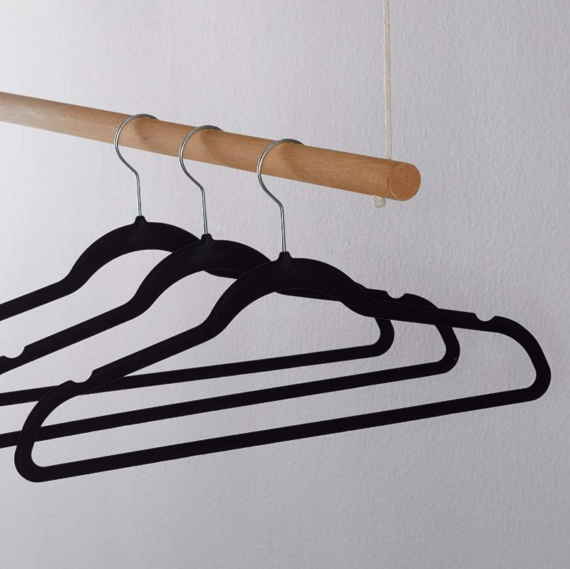 Photo 1 of Amazon Basics Slim, Velvet, Non-Slip Suit Clothes Hangers 25 PCS 