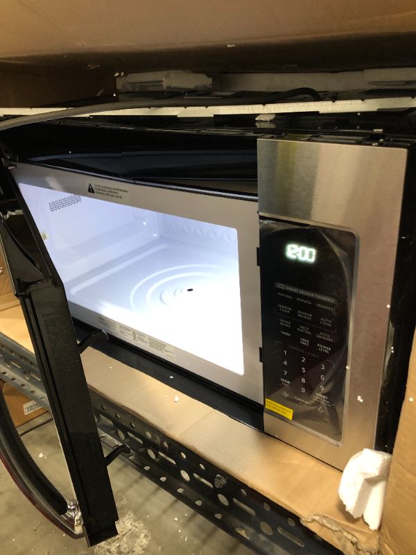 Photo 2 of Cosmo COS-3019ORM2SS Over the Range Microwave Oven with Vent Fan, Smart Sensor, Touch Presets, 1000W & 1.9 cu. ft. Capacity, 30 inch, Stainless Steel
