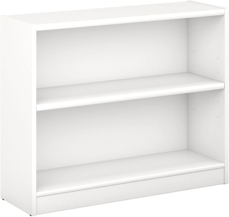 Photo 1 of Bush Furniture WL12413-03 2 Shelf Bookcase, Pure White
