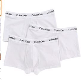 Photo 1 of Calvin Klein Men's Cotton Stretch Multipack Low-Rise Trunks
