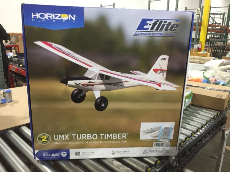 Photo 1 of E-flite RC Airplane UMX Turbo Timber BNF Basic (Transmitter, Battery and Charger not Included), 700mm, EFLU6950
