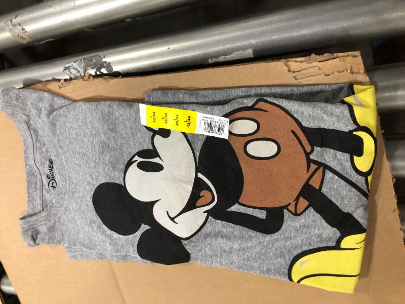 Photo 2 of Disney Men's Giant Mickey Mouse Gray Graphic T-Shirt
