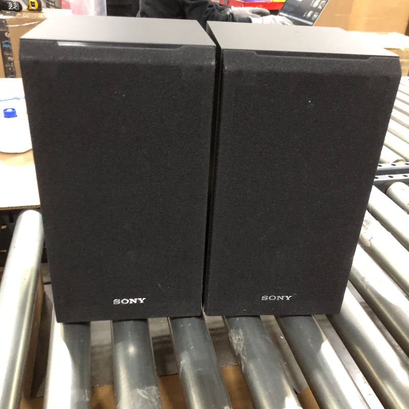 Photo 2 of Sony SSCS5 3-Way 3-Driver Bookshelf Speaker System (Pair) - Black
