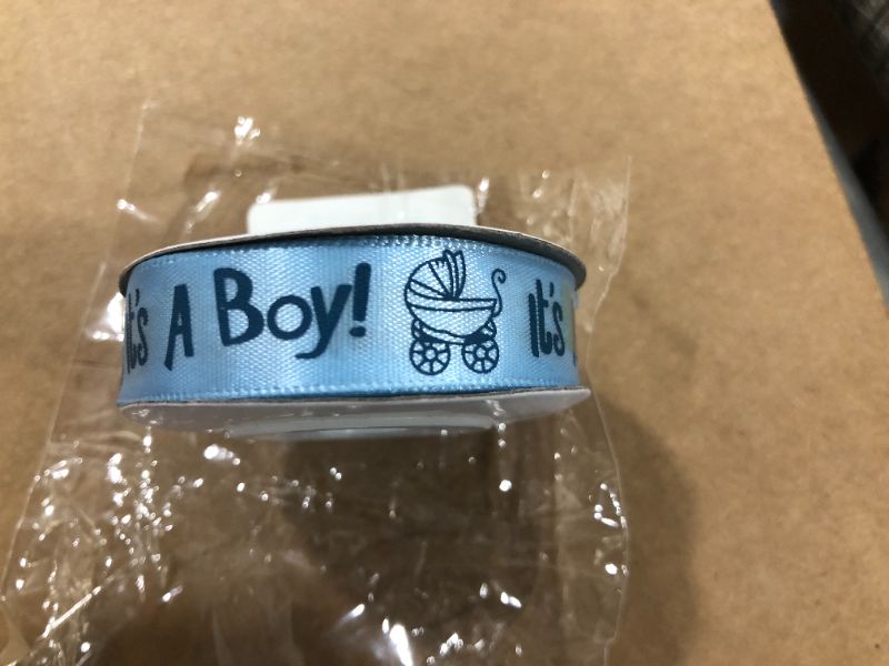 Photo 1 of IT'S A BOY RIBBON 3/8 INCH...