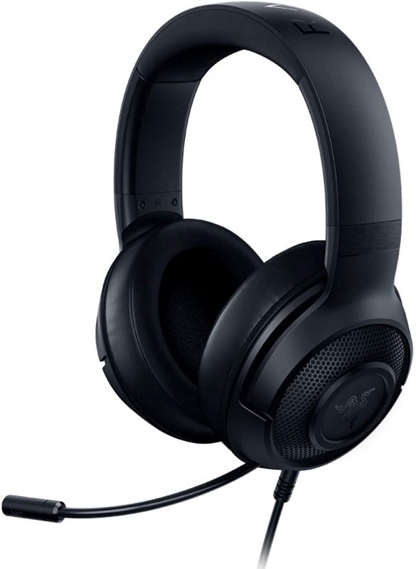 Photo 1 of Razer Kraken X Ultralight Gaming Headset: 7.1 Surround Sound - Lightweight Aluminum Frame - Bendable Cardioid Microphone - for PC, PS4, PS5, Switch, Xbox One, Xbox Series X|S, Mobile - Black