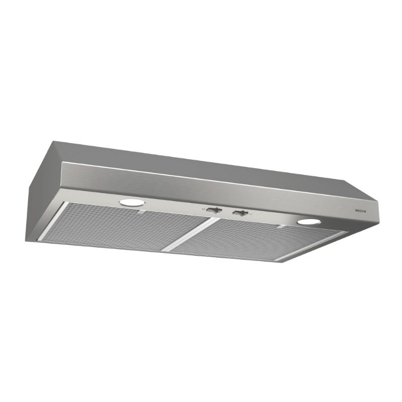 Photo 1 of Broan Glacier 30-Inch Convertible Under-Cabinet Range Hood, Stainless Steel
