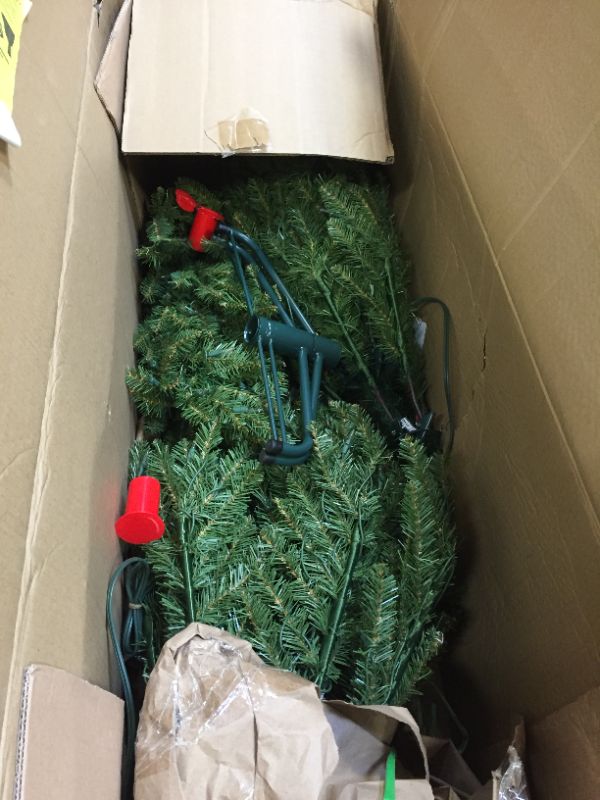 Photo 3 of 6.5ft National Christmas Tree Company Dunhill Fir Artificial Christmas Tree 500ct Bulb Clear