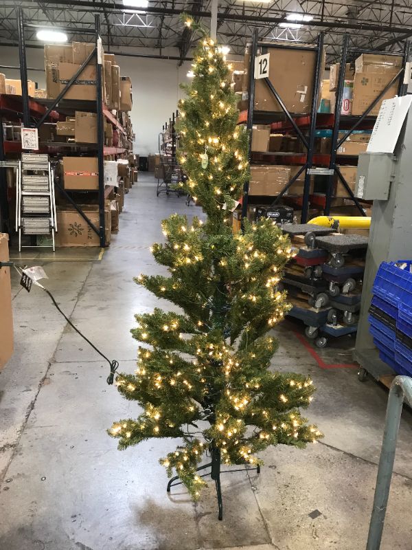 Photo 2 of 6.5ft National Christmas Tree Company Dunhill Fir Artificial Christmas Tree 500ct Bulb Clear