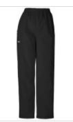 Photo 1 of Cherokee Workwear Scrubs Pant for Women Natural Rise Tapered Pull-on Cargo 4200, M, Black