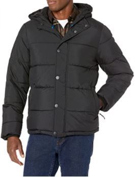 Photo 1 of Amazon Essentials Men's Heavyweight Hooded Puffer Coat, Large
