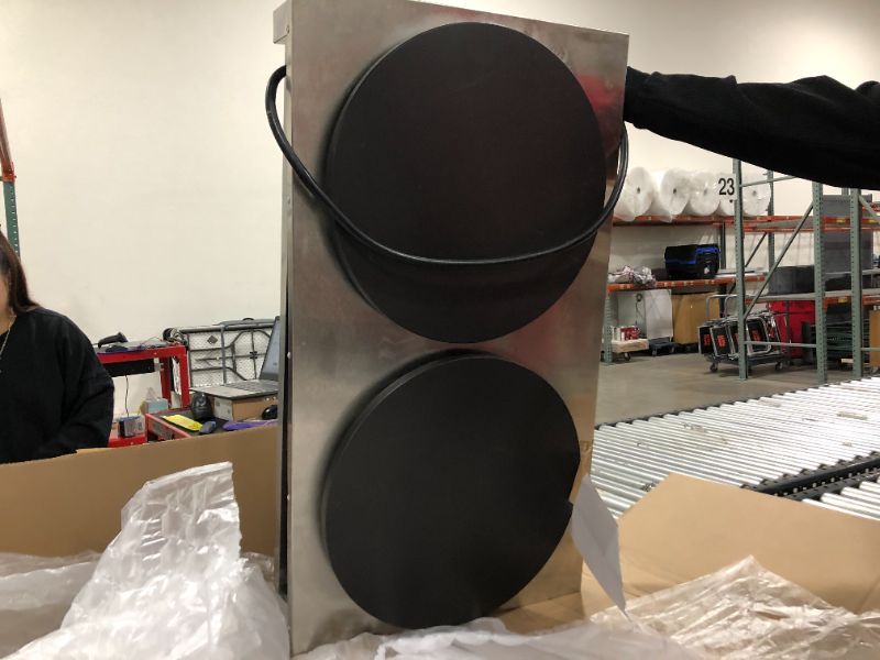 Photo 1 of Commercial Crepe Maker, 16" Stainless Steel Double Hotplate Electric Crepe Maker Machine 3KW+3KW Non-Stick Pancake Maker Temperature Adjustable 50-300? (122-572?)
