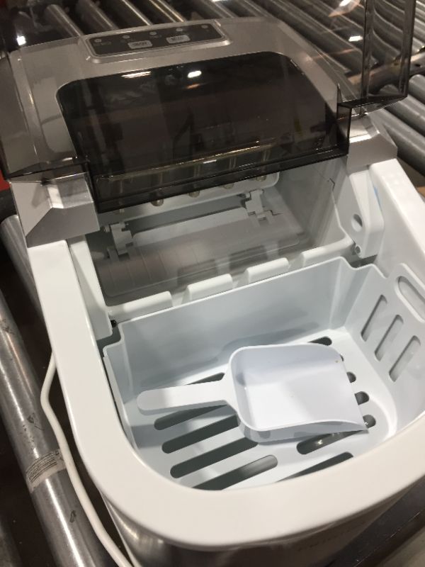 Photo 1 of Frigidaire EFIC189-Silver Compact Ice Maker, 26 lb per Day, Silver