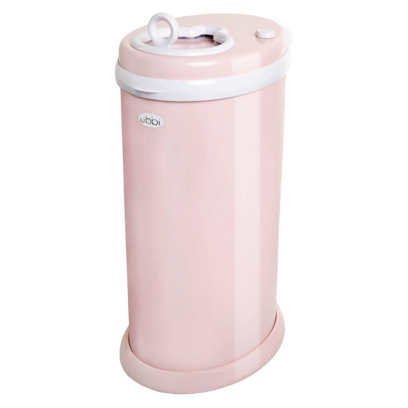 Photo 1 of Ubbi Steel Odor Locking, No Special Bag Required, Money Saving, Modern Design, Registry Must-Have Diaper Pail, Blush Pink