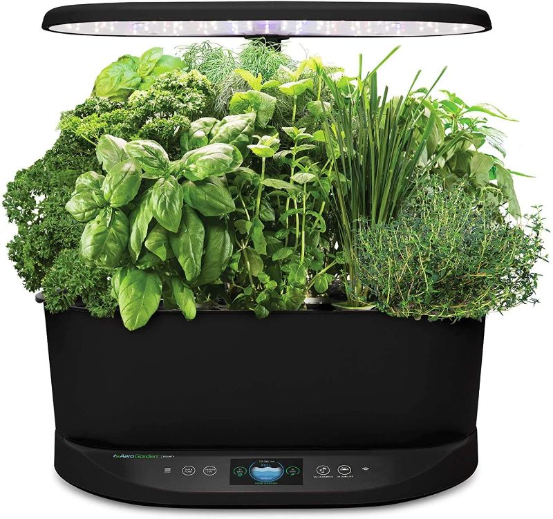 Photo 1 of AeroGarden Bounty - Indoor Garden with LED Grow Light, WiFi and Alexa Compatible, Black