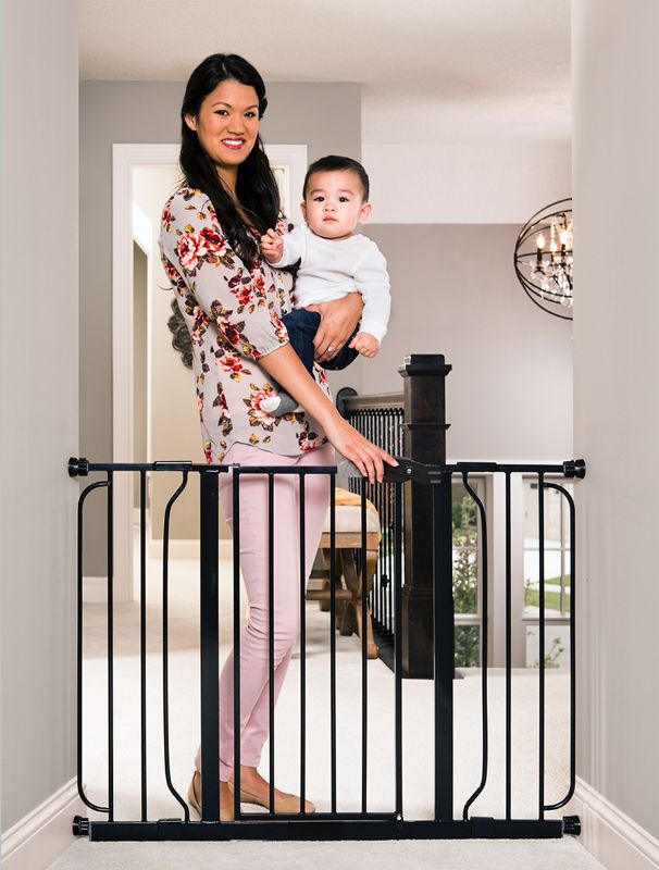 Photo 1 of Regalo Easy Step 49-Inch Extra Wide Baby Gate, Includes 4-Inch and 12-Inch Extension Kit, 4 Pack of Pressure Mount Kit and 4 Pack of Wall Mount Kit, B
