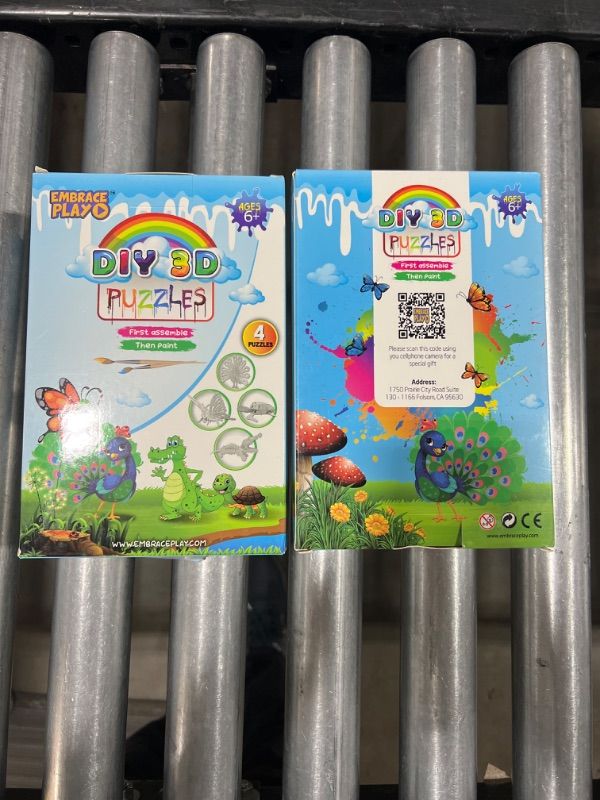 Photo 1 of Embrace Play Model Building Includes Paint and Brushes - STEM Toy Good as Brain Teaser - IQ Builder - Fun Arts and Crafts - Painting Kits 2pck